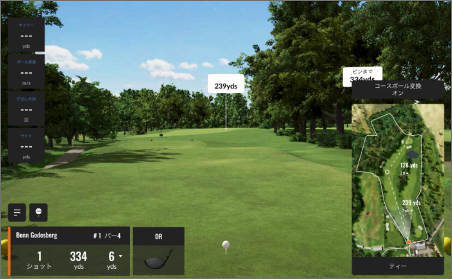 バーチャルゴルフ画像